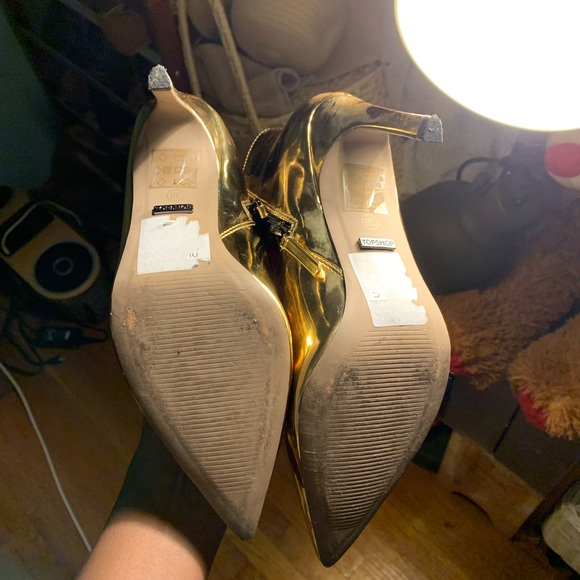 Gold Metallic Booties - Picture 4 of 5